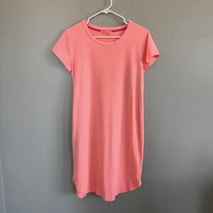 Fresh Produce Pink Striped Short Sleeve Dress Woman’s Size XS Style 22691